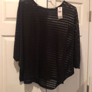 Lane Bryant black blouse